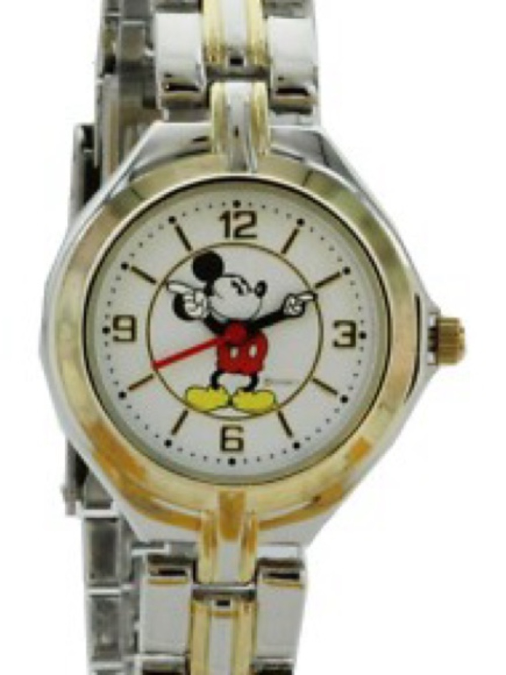 Disney Mickey Mouse Two-Tone Silver and Gold Bracelet Watch